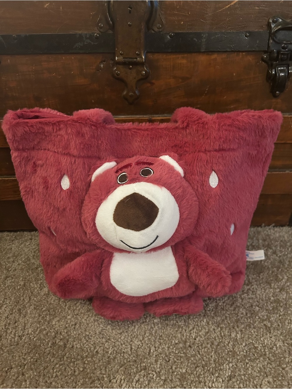 Toy Story Lotso Plush Tote - NWOT